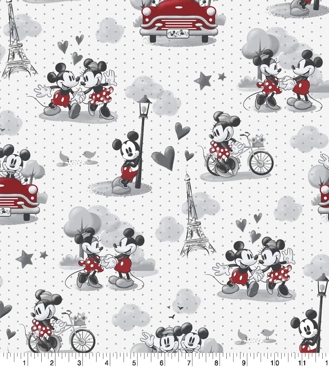 Disney® Mickey & Minnie Vintage Scenes Cotton Fabric